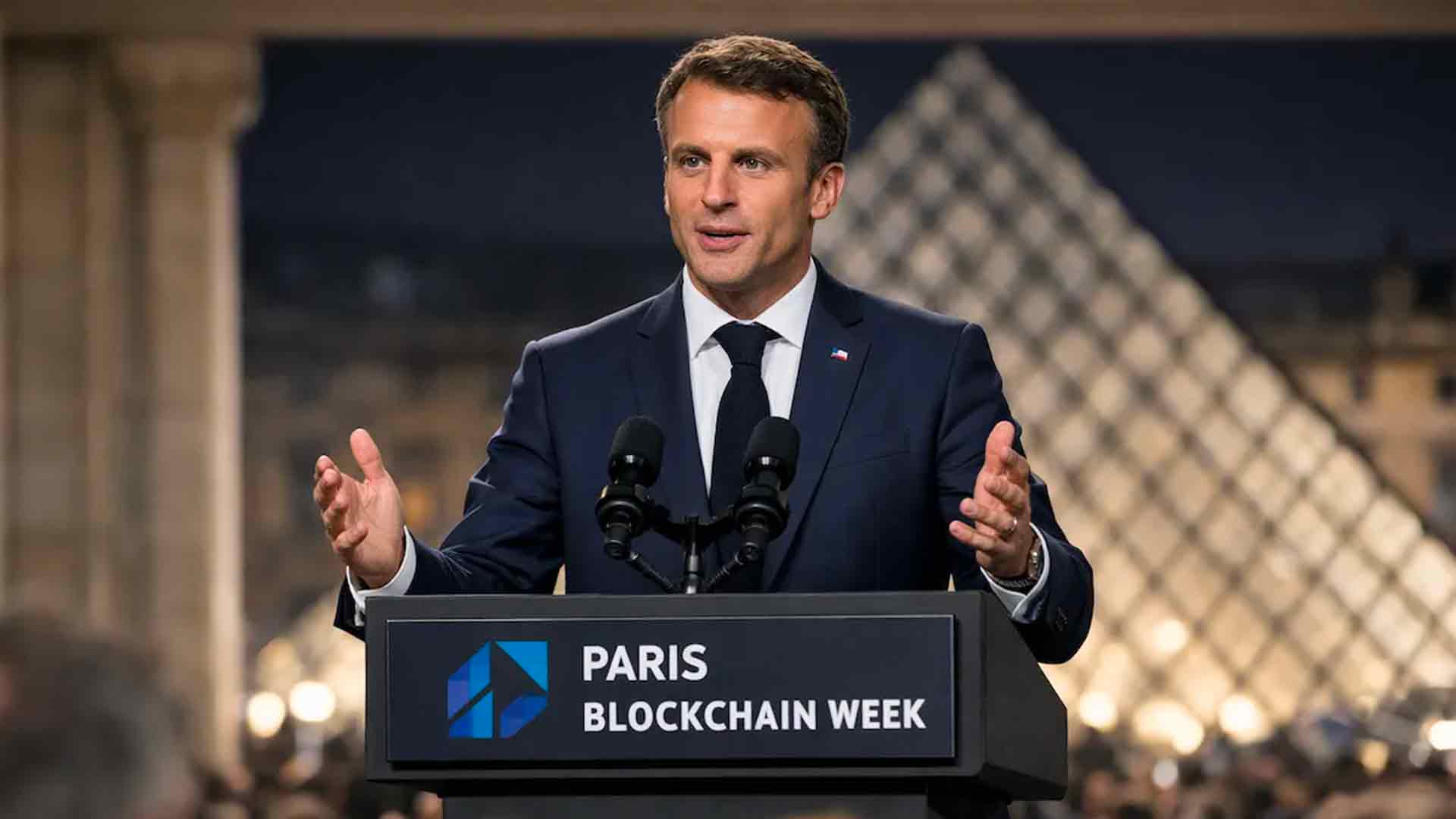 Macron alla Paris Blockchain Week consacra gli asset digitali come nuova frontiera finanziaria europea