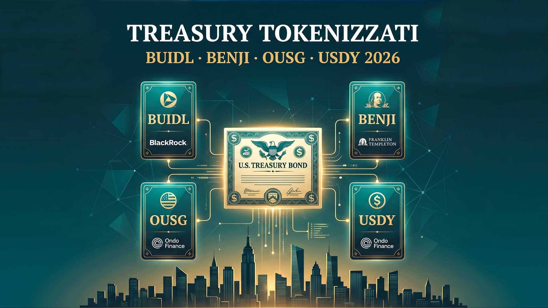 Circle e BlackRock guidano la corsa dei Treasury tokenizzati mentre il mercato cresce di 50 volte