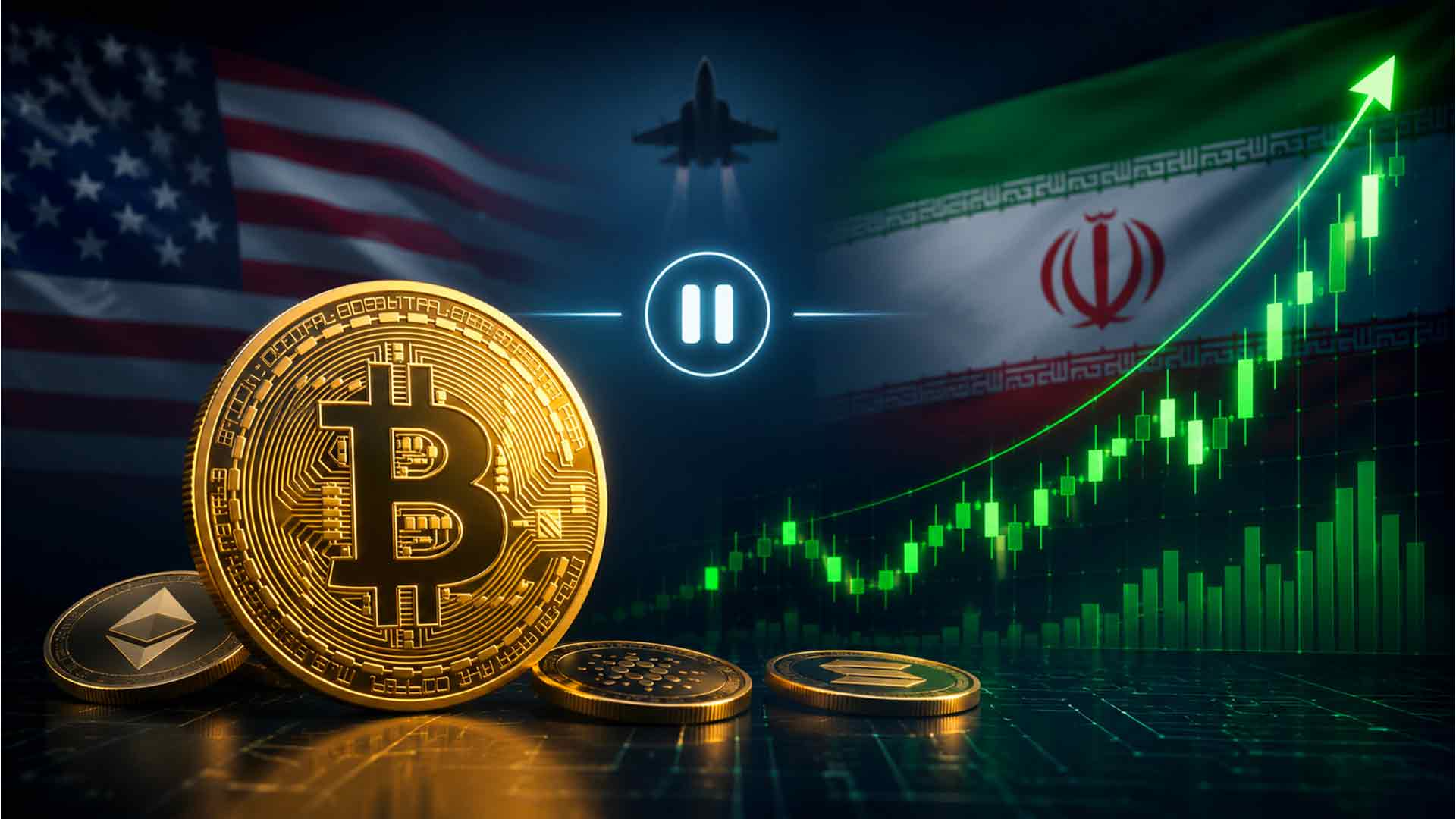 Bitcoin e mercati crypto tornano a correre dopo la sospensione del raid statunitense contro l’Iran