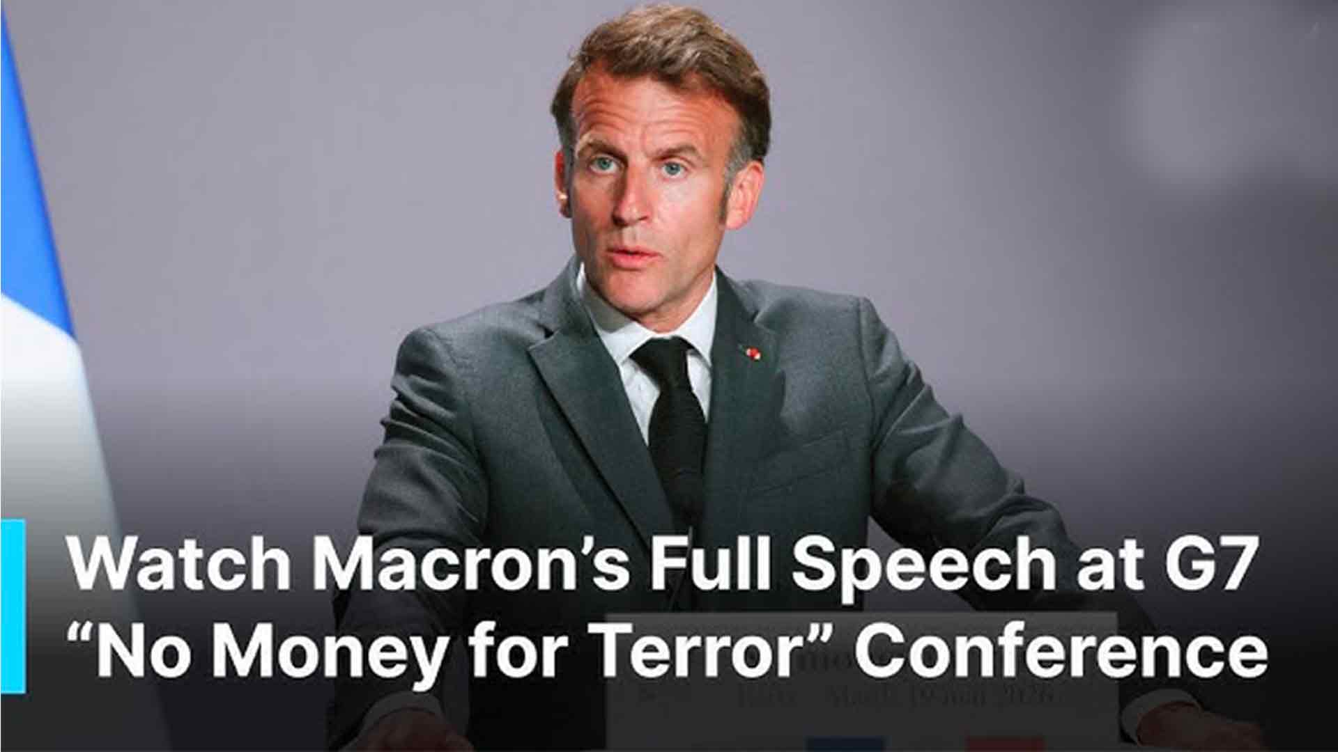 Macron avverte il G7 sul rischio terrorismo e chiede regole globali per i crypto-asset