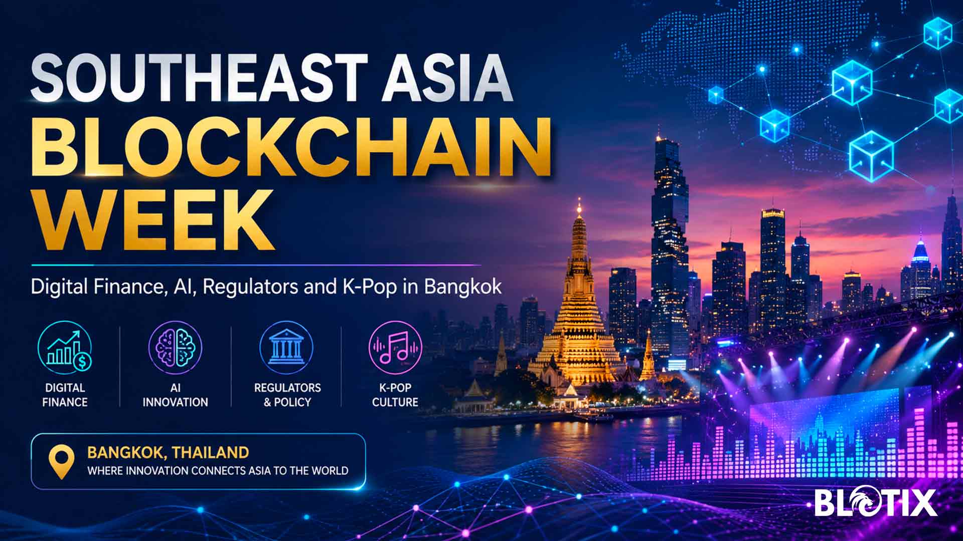 La Southeast Asia Blockchain Week porta a Bangkok finanza digitale, AI, regolatori e K-pop