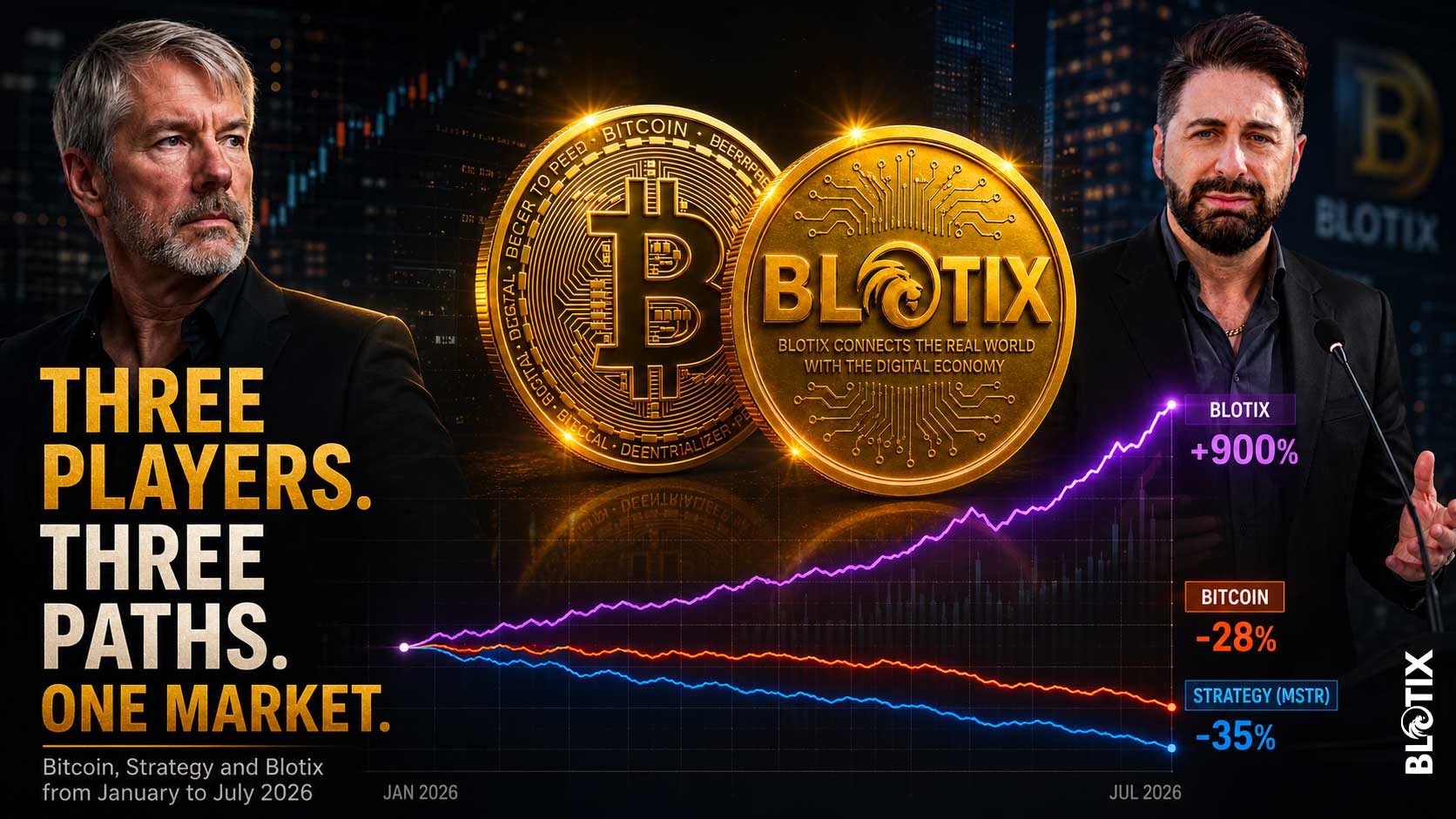 Massimo Fustinoni spiega la crisi di Strategy e rilancia il confronto tra Bitcoin MSTR e Blotix