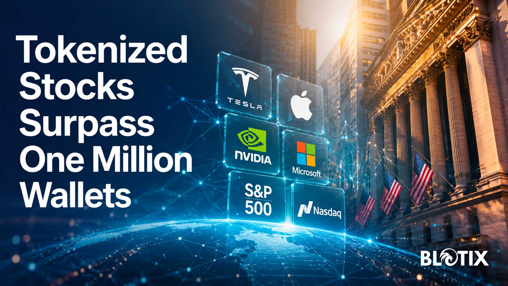 Le azioni tokenizzate superano un milione di wallet mentre blockchain e DeFi cambiano il modo di investire a Wall Street